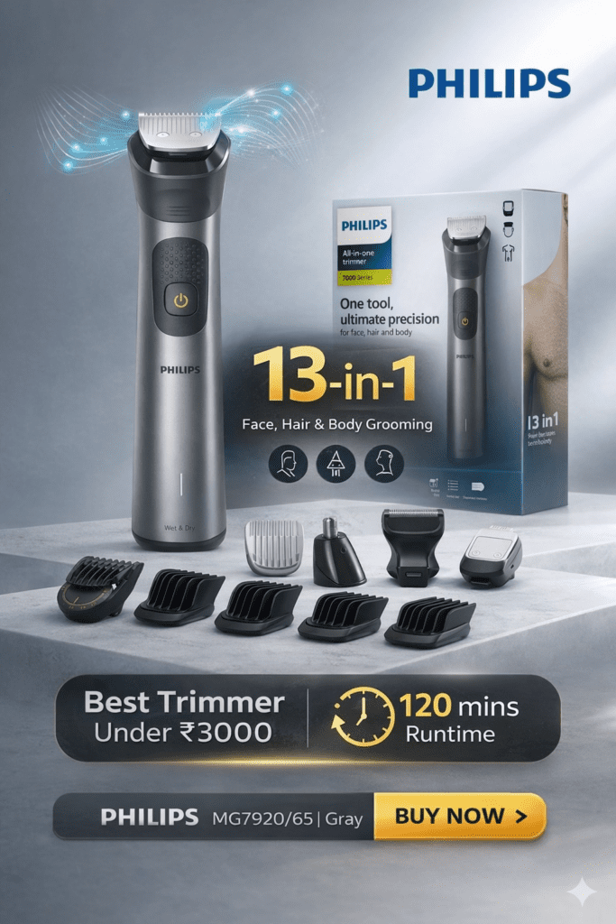 Philips 13-in-1 Trimmer MG7920/65 Review – Best Grooming Kit for Men 3 Philips 13-in-1 Trimmer MG7920 Review - Best Grooming Kit