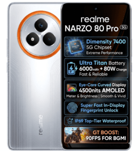 Realme Narzo 80 Pro 5G Review: 6000mAh Battery aur Dimensity 7400 Processor ke sath! 3 realme narzo 80 pro 5g review 6000mah battery dimensity 7400 smartphone